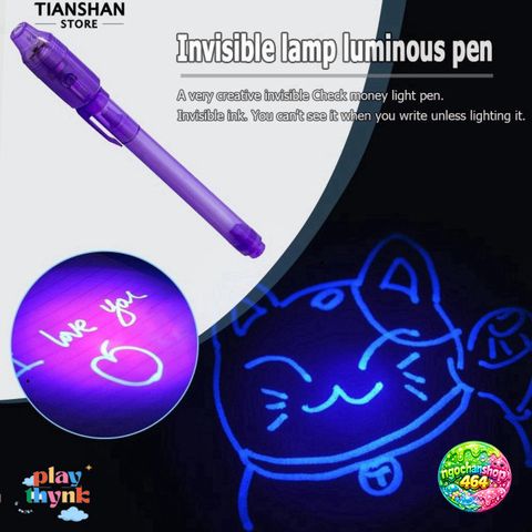 Bộ 4 Bút Mực Tàng Hình VTO30 Kèm Đèn UV - Viết Thư Mật Chất Lượng Cho Học Sinh và Trẻ Em - Quà Tặng Sáng Tạo
