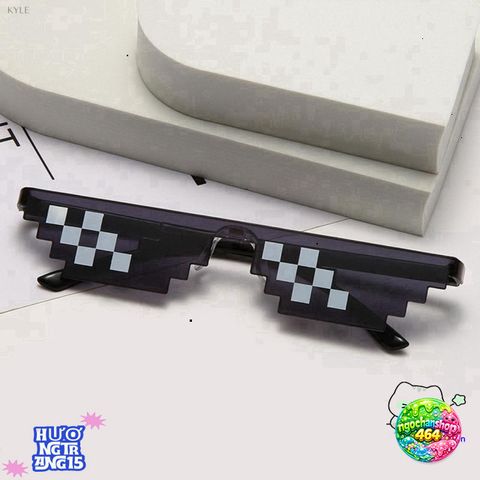 Kính Mát Pixel Thời Trang - Kính Râm Độc Đáo Chống Nắng Dành Cho Tiệc Hóa Trang, Halloween, Quà Tặng Tuyệt Vời
