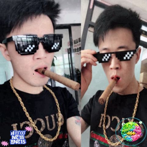 Kính Mát Thug Life 8bit Chống UV 400 - Kính Thời Trang Nam Phong Cách Độc Đáo, Tôn Vinh Cá Tính và Sự Năng Động