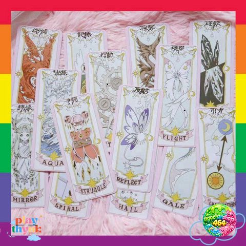 Bộ Bài Tarot Sakura Clear Card - Bộ Bài Bói 20 Lá và 9 Nhân Vật Anime - Quà Tặng Yêu Thích cho Fan Cardcaptor Sakura