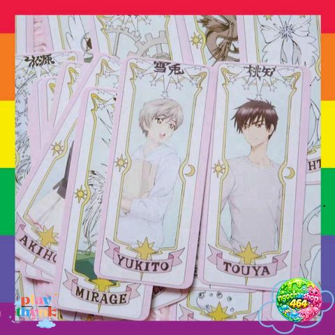 Bộ Bài Tarot Sakura Clear Card - Bộ Bài Bói 20 Lá và 9 Nhân Vật Anime - Quà Tặng Yêu Thích cho Fan Cardcaptor Sakura