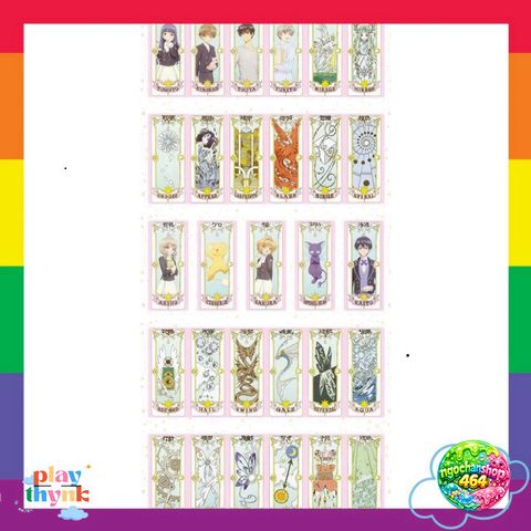 Bộ Bài Tarot Sakura Clear Card - Bộ Bài Bói 20 Lá và 9 Nhân Vật Anime - Quà Tặng Yêu Thích cho Fan Cardcaptor Sakura