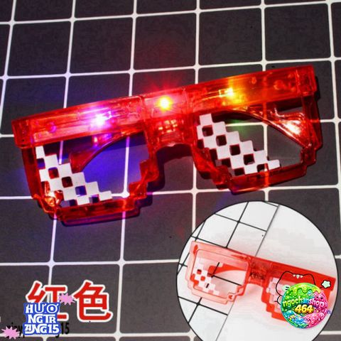 Kính Mắt Thuglife MINECRAFT 6 Chấm LED Sáng Chói - Kính Thời Trang Độc Đáo, Phong Cách Năng Động Cho Nam Nữ