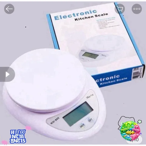 Cân Tiểu Ly Điện Tử Chính Xác 5kg/1g - Cân Nhà Bếp Mini Tiện Dụng Màu Trắng, Thiết Kế Sang Trọng, Dễ Sử Dụng