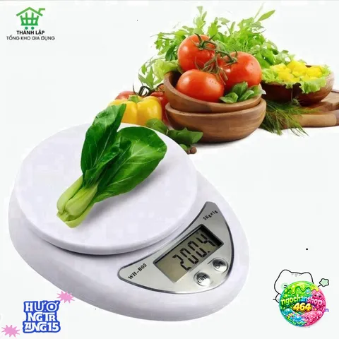Cân Điện Tử Mini WH-B05 5kg - Chính Xác, Nhỏ Gọn, Tiện Lợi Cho Nấu Ăn Và Kiểm Soát Dinh Dưỡng