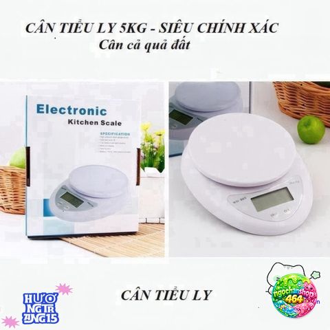 Cân Điện Tử Mini WH-B05 5kg - Chính Xác, Nhỏ Gọn, Tiện Lợi Cho Nấu Ăn Và Kiểm Soát Dinh Dưỡng