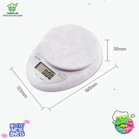 Cân Điện Tử Mini WH-B05 5kg - Chính Xác, Nhỏ Gọn, Tiện Lợi Cho Nấu Ăn Và Kiểm Soát Dinh Dưỡng