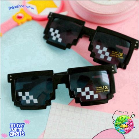 Kính Mát Gọng Vuông Thug Life - Kính Hip Hop Sành Điệu Unisex Thời Trang Độc Đáo Cho Game Thủ và Tín Đồ Meme