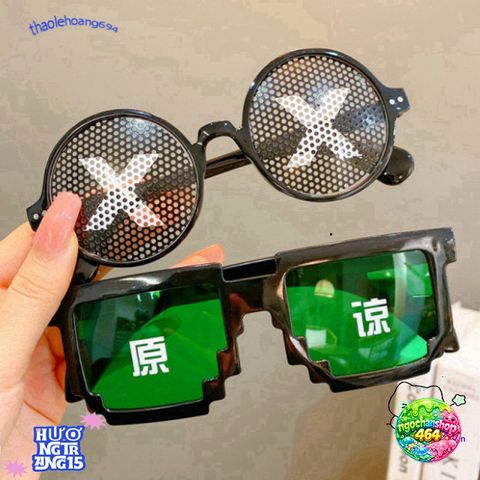 Kính Mát Gọng Vuông Thug Life - Kính Hip Hop Sành Điệu Unisex Thời Trang Độc Đáo Cho Game Thủ và Tín Đồ Meme