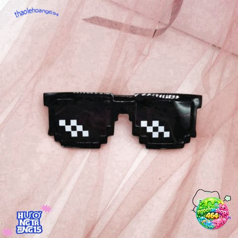 Kính Mát Gọng Vuông Thug Life - Kính Hip Hop Sành Điệu Unisex Thời Trang Độc Đáo Cho Game Thủ và Tín Đồ Meme