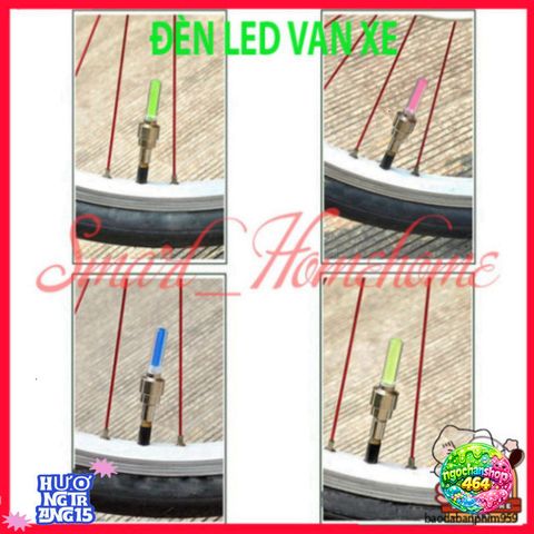 Đèn LED Gắn Van Xe Đạp/Máy Đa Sắc VAN9 - Phát Sáng Tự Động, Trang Trí Xe Cực Đẹp và An Toàn Ban Đêm