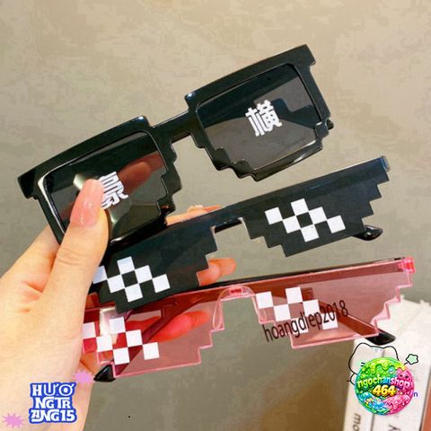 Kính Mắt Minecraft Thug Life - Gương Thời Trang Nhiều Màu Sắc Độc Đáo Cho Nam Nữ, Phong Cách Cá Tính 2021