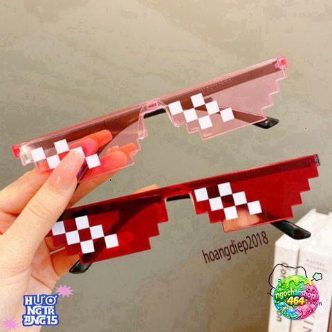 Kính Mắt Minecraft Thug Life - Gương Thời Trang Nhiều Màu Sắc Độc Đáo Cho Nam Nữ, Phong Cách Cá Tính 2021