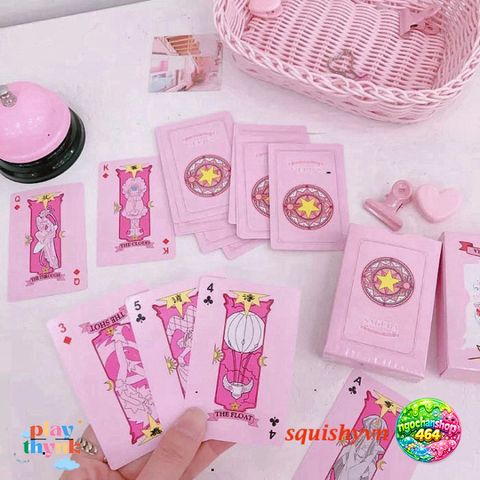 Bộ Bài Tây 54 Lá Sakura Đáng Yêu - Bài Clow Sakura Sưu Tầm Theo Chủ Đề Anime, Hàng Chất Lượng Cao, Dành Cho Người Yêu Thích