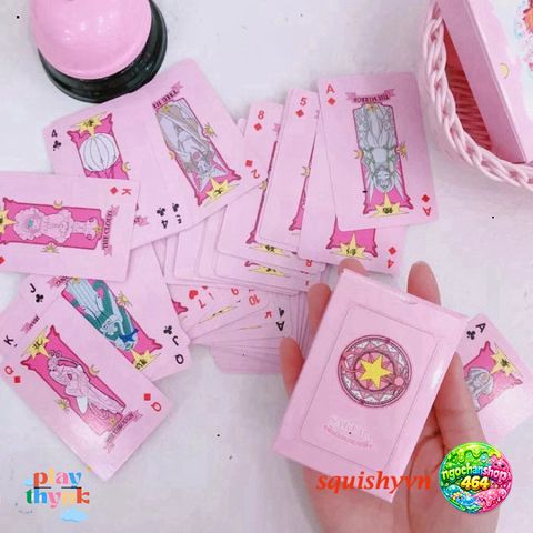 Bộ Bài Tây 54 Lá Sakura Đáng Yêu - Bài Clow Sakura Sưu Tầm Theo Chủ Đề Anime, Hàng Chất Lượng Cao, Dành Cho Người Yêu Thích