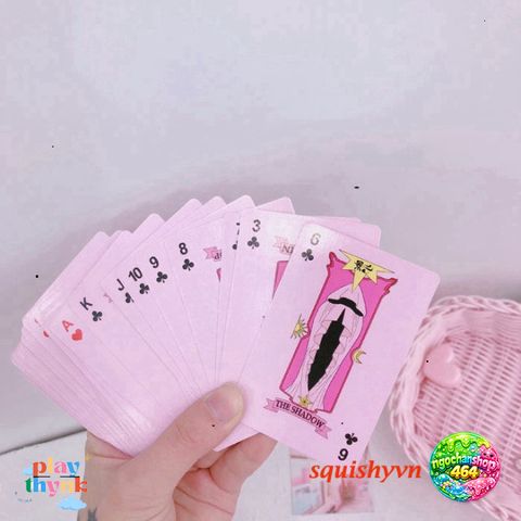 Bộ Bài Tây 54 Lá Sakura Đáng Yêu - Bài Clow Sakura Sưu Tầm Theo Chủ Đề Anime, Hàng Chất Lượng Cao, Dành Cho Người Yêu Thích