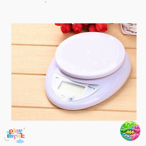 Cân Đèn Mini Điện Tử Yspring 5Kg - Cân Chính Xác 1G, Màn Hình LCD, Thiết Kế Gọn Nhẹ Thích Hợp Trong Bếp
