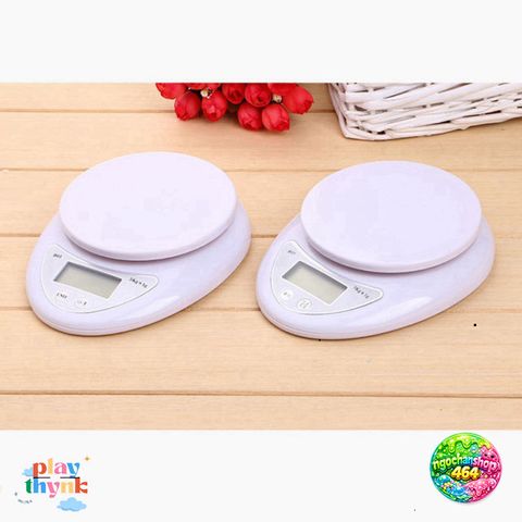 Cân Đèn Mini Điện Tử Yspring 5Kg - Cân Chính Xác 1G, Màn Hình LCD, Thiết Kế Gọn Nhẹ Thích Hợp Trong Bếp