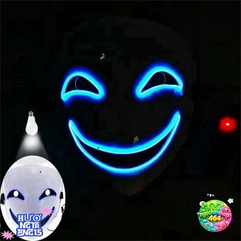 Mặt Nạ LED Halloween Phát Sáng - Sáng Tạo Độc Đáo Cho Tiệc Hóa Trang, Quà Tặng, Hiệu Ứng Ánh Sáng Ấn Tượng