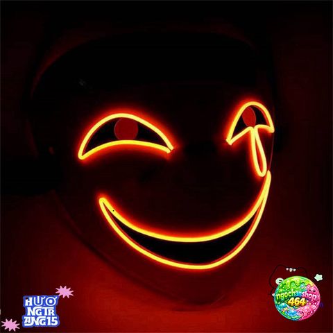 Mặt Nạ LED Halloween Phát Sáng - Sáng Tạo Độc Đáo Cho Tiệc Hóa Trang, Quà Tặng, Hiệu Ứng Ánh Sáng Ấn Tượng