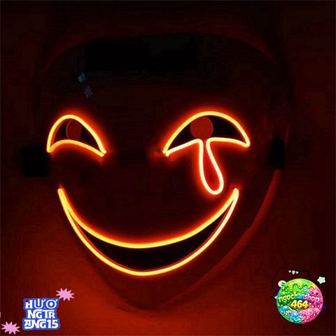 Mặt Nạ LED Halloween Phát Sáng - Sáng Tạo Độc Đáo Cho Tiệc Hóa Trang, Quà Tặng, Hiệu Ứng Ánh Sáng Ấn Tượng