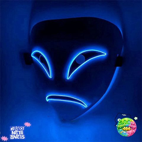 Mặt Nạ LED Halloween Phát Sáng - Sáng Tạo Độc Đáo Cho Tiệc Hóa Trang, Quà Tặng, Hiệu Ứng Ánh Sáng Ấn Tượng