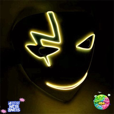Mặt Nạ LED Halloween Phát Sáng - Sáng Tạo Độc Đáo Cho Tiệc Hóa Trang, Quà Tặng, Hiệu Ứng Ánh Sáng Ấn Tượng
