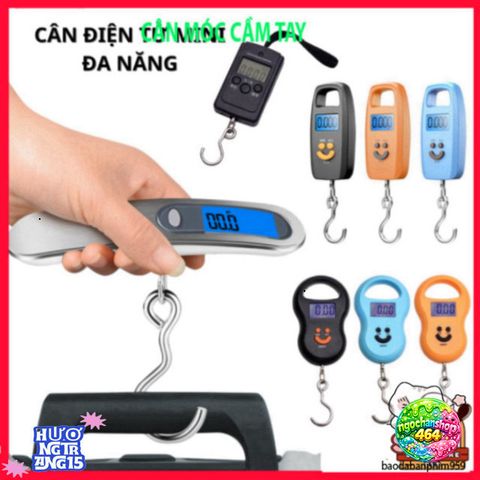 Cân Điện Tử Xách Tay Mini 50kg - Cân Du Lịch Tiện Lợi, Thiết Kế Gọn Nhẹ, Màn Hình LCD, Dễ Dàng Sử Dụng, Phụ Kiện Du Lịch Hữu Ích