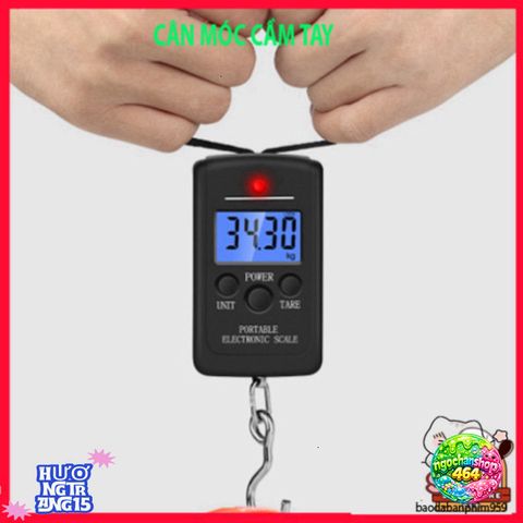Cân Điện Tử Xách Tay Mini 50kg - Cân Du Lịch Tiện Lợi, Thiết Kế Gọn Nhẹ, Màn Hình LCD, Dễ Dàng Sử Dụng, Phụ Kiện Du Lịch Hữu Ích