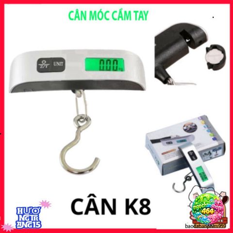 Cân Điện Tử Xách Tay Mini 50kg - Cân Du Lịch Tiện Lợi, Thiết Kế Gọn Nhẹ, Màn Hình LCD, Dễ Dàng Sử Dụng, Phụ Kiện Du Lịch Hữu Ích