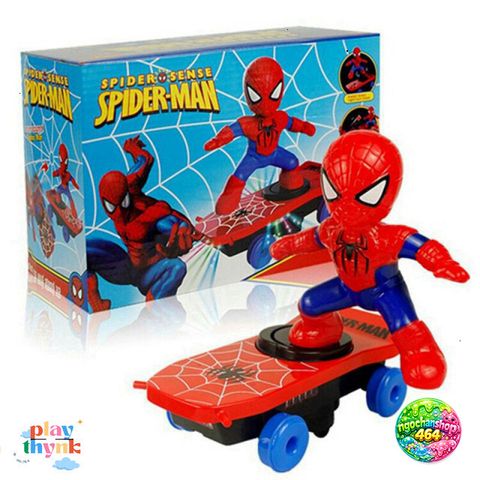 Áo Lướt Ván Spider Man Phát Sáng - Đồ Chơi Nhân Vật Người Nhện Siêu Hấp Dẫn Dành Cho Trẻ Em Từ 2 Tuổi Trở Lên