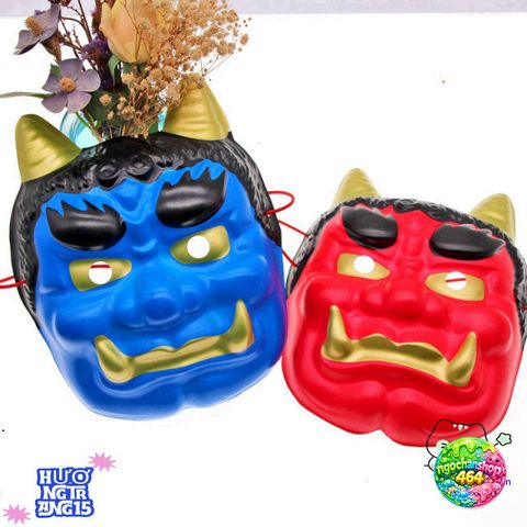 Mặt Nạ Halloween Tengu Bát Nhã - Mặt Nạ Cosplay Nhật Bản Hóa Trang Kinh Dị Cho Người Lớn Và Trẻ Em