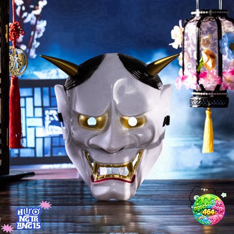 Mặt Nạ Halloween Tengu Bát Nhã - Mặt Nạ Cosplay Nhật Bản Hóa Trang Kinh Dị Cho Người Lớn Và Trẻ Em