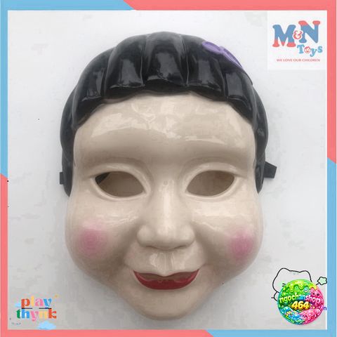 Mặt Nạ Squid Game Robot Cho Halloween - Đồ Hóa Trang Độc Đáo Phim Trò Chơi Con Mực - Phụ Kiện Tiệc Chất Liệu An Toàn