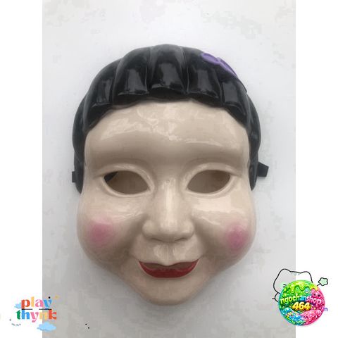 Mặt Nạ Squid Game Robot Cho Halloween - Đồ Hóa Trang Độc Đáo Phim Trò Chơi Con Mực - Phụ Kiện Tiệc Chất Liệu An Toàn