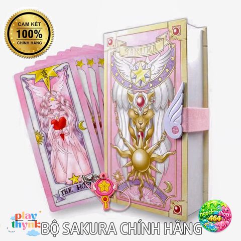 Bài Sakura Chính Hãng Donaldr 8100H - Bộ Bài Độc Quyền, Hộp Chất Lượng Cao, Bao Gồm 56 Lá, Tặng Kèm Thẻ Miracle và Móc Treo Ngôi Sao