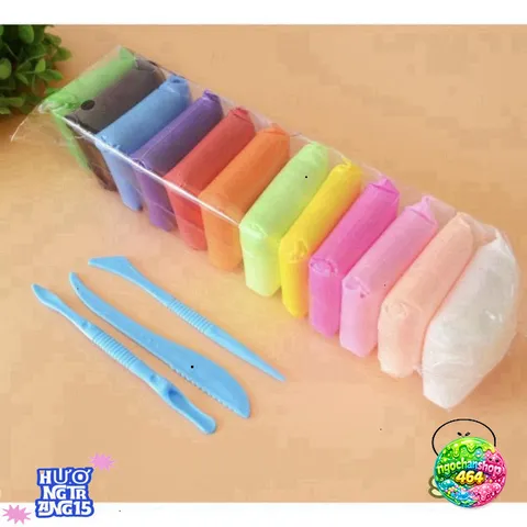 Bộ Đất Nặn Khô An Toàn Cho Bé - Combo 5 Vĩ Đa Màu Sáng Tạo 12/24/36 Màu ...
