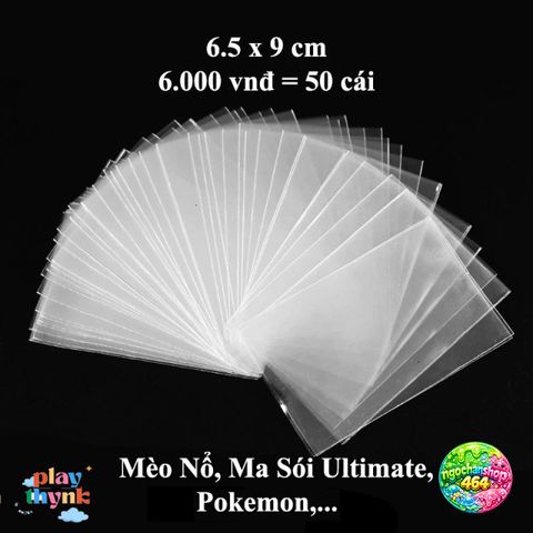 Bọc Bài Card 50 Chiếc, Phù Hợp Với Thẻ Pokémon, Kamen Rider, Kpop, Yugioh, Mèo Nổ - Bảo Vệ Tối Ưu Cho Bộ Bài Của Bạn