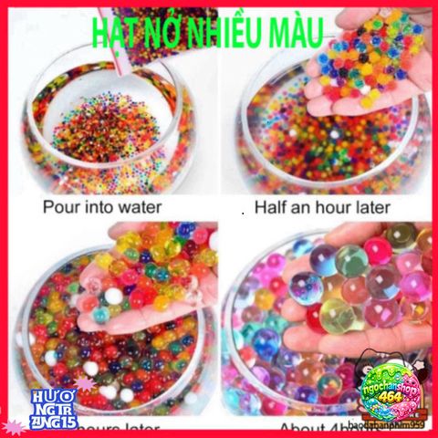 Hạt Tinh Thể Trồng Cây và Hoa - Giải Pháp Trang Trí Mới Cho Không Gian Sống, Nở To Gấp 4-5 Lần, Nhiều Màu Sắc, Dễ Dàng Sử Dụng