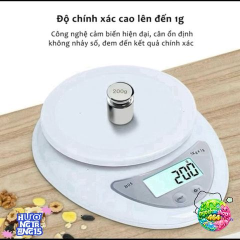 Cân điện tử B05 1g - 5kg, Cân sức khỏe chính xác, Trọn bộ cân kèm pin AAA miễn phí - Thiết bị hữu ích cho gia đình