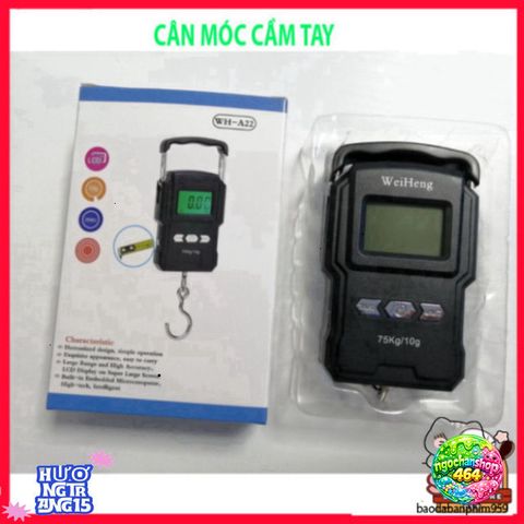 Cân Móc Hành Lý KHALIK A22 75kg - Đo Nhiệt Độ, Thước Dây 1m, Thiết Kế Thông Minh, Chất Liệu Nhựa Cao Cấp