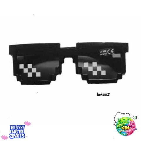 Kính Mát Thug Life 8 Bit Unisex - Kính Pixel Độc Đáo Phong Cách Minecraft Cho Bữa Tiệc & Quà Tặng Hài Hước