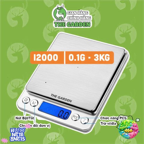 Cân điện tử Greenbar CH305 - Cân tiểu ly thông minh với chức năng Timer, độ chính xác 1g-5kg, thiết kế sang trọng cho bếp nhỏ