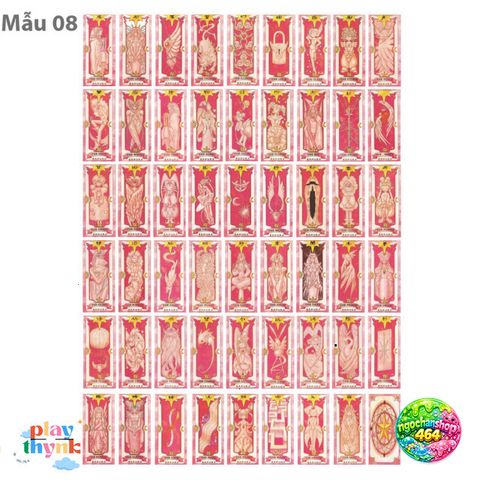 Áo Thun Trẻ Em Card Captor Sakura Clow - Thiết Kế Màu Hồng Dễ Thương, Bộ 54 Sticker Anime Độc Đáo