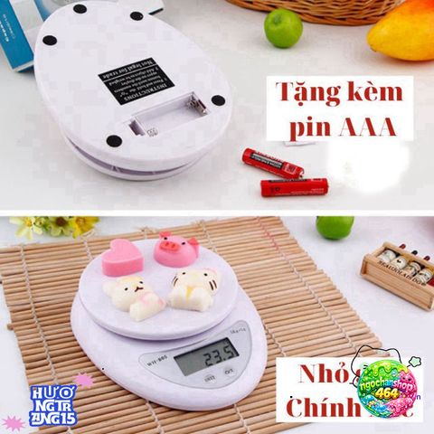 Cân Điện Tử Mini Định Lượng 1-5kg Cao Cấp - Dụng Cụ Làm Bánh Tiện Lợi, Nhẹ, Chính Xác Cho Người Đam Mê Nấu Nướng
