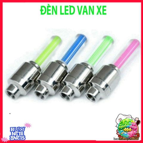 Đèn LED Nắp Van Lốp Xe Đạp - Đèn Trang Trí Bánh Xe An Toàn Ban Đêm, Thiết Kế Dễ Lắp Đặt, Nhiều Màu Sắc Sáng Rực