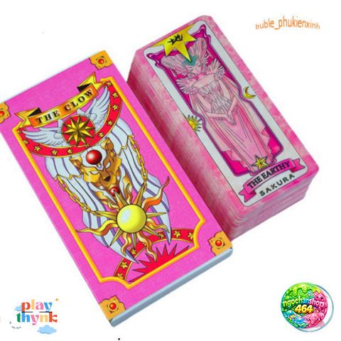 Bộ Thẻ Bài Clow Cardcaptor Sakura - Hộp Thẻ Tương Tác Anime Phép Thuật với Hình Ảnh Sống Động và Quà Tặng Ngẫu Nhiên