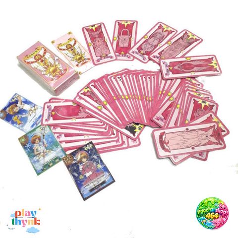 Bộ Bài Sakura 56 Lá Hồng Nâu - Dịch Tiếng Việt, Hướng Dẫn Chơi Bài - Quà Tặng Học Tiếng Nhật Sáng Tạo