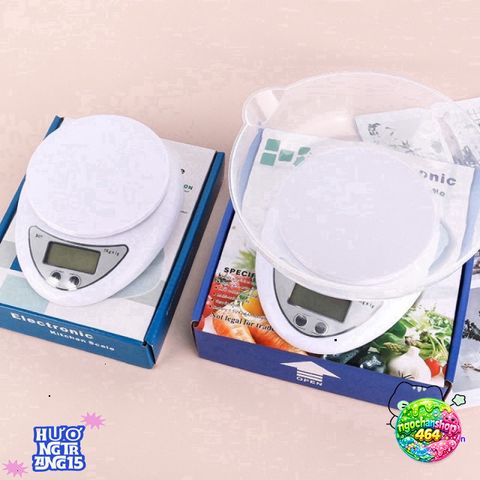 Cân Điện Tử Mini B05 - Cân Bánh Chính Xác 1g-5Kg Tặng 2 Pin AAA, Tiện Dụng Cho Nhà Bếp, Thể Dục, Làm Bánh