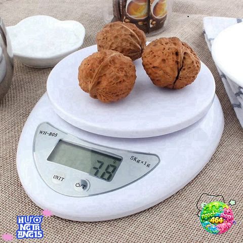 Cân Điện Tử Mini B05 - Cân Bánh Chính Xác 1g-5Kg Tặng 2 Pin AAA, Tiện Dụng Cho Nhà Bếp, Thể Dục, Làm Bánh